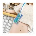 New fashion dazzle color female type boho waist bag Needle belt buckle reflective waist bag phone key card transparent waist bag