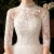 Import New Fashion Luxury Lace High neck Half sleeve Floor-Length Hemline and Bride Use Wedding Dress Bridal Gown from China