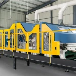 New generation cotton wool double cylinder cotton carding machine