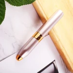 New lipstick electric eyebrow trimmer at home beauty equipment for eyebrow shape stencil