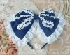 New Matching Lolita Style Big Bow Clip Costume Party Cosplay Lolita Headband Headwear Hairband