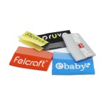 New material colorful textile sewing custom design t shirt garments neck center fold woven labels for clothing