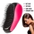 Import New S Shaped Design Detangler Salon Styling Travelling Hair Care Comb Tool Portable Plastic Bristle ABS Hair Brush from China