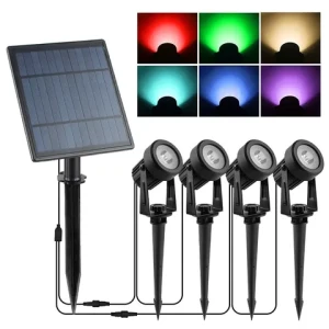 New Solar Powered LED Garden Solar Flood Lights Solar Pathway Lights Outdoor Floodlights