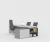 Import New style modern office furniture L shaped wooden executive ceo desk from China