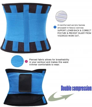 New Style Women High Waist Trimmer Belt Adjustable Weight Loss Wrap Sweat Workout Neoprene Waist Support Belt
