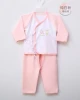 Newborn baby long sleeve sleepwear suit autumn underwear with lacing set toddle pajamas