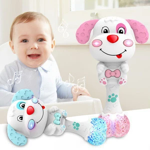 Newborn Baby Nursery Rhymes Bedtime Story Comfort Toy Smarty dog Rattle