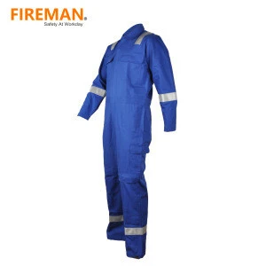 NFPA2112 EN 11611 cotton fireproof work coveralls uniform industrial safety clothing