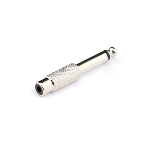 NIckel Matel 6.5mm male to 3.5mm female audio adapter