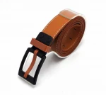 No Allergic Coffee Plastic Buckle Unisex PU Belts