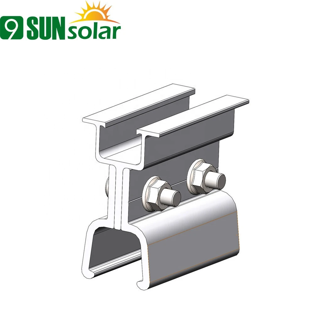 No.2 Standing Seam Metal Roof Aluminium Solar Clamps in Solar Mounting System