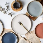 Nordic ceramic steak Western dish china plates home dishes creative plate fruit dish dessert tableware
