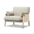 Import Nordic fabric sofa single living room leisure chair simple modern bedroom custom wholesale from China