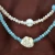 Import NUORO Geometric Pearl Turquoise Beads Adjustable Women Ladies Holiday Jewelry Boho Double Layer Crystal Beaded Choker Necklace from China