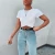 Import O Neck Bow White Short Sleeves Bandage Slim Casual Women T Shirt Navel Crop Womens T-Shirts from China