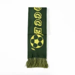 OEM Custom Logo Scarves Football Soccer Club Scarf Jacquard Knitted Wool Scarf
