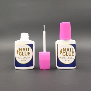 OEM Nail glue in bottle or in bulk packing, clear or pink color fast and strong instant bonds