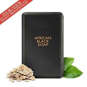 OEM Packaging Wholesale Natural Raw Material Organic African Black Bath Soap