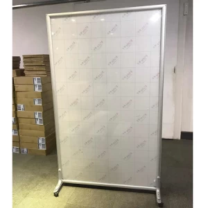 Office Aluminum Wall Partition  Clear Acrylic Partition Wall Panel With Wheels