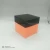 Import Orange Plastic Storage Box Plastic Folding Box with Black Cover from China