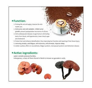 Organic ganoderma lucidum bulk powder health coffee for wholesales