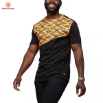 Original Factory African Graphic Traditional Clothing Hip Hop Short Sleeve Dashiki Men's T-shirt