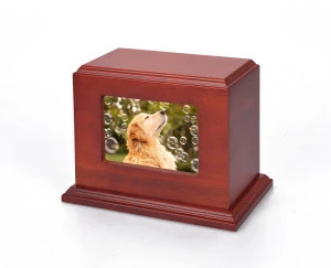 OSB011 pet urn photo  wooden urn  pet memory box