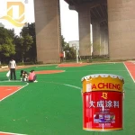 Outdoor acrylic spray tennis court surface rubber floor paint