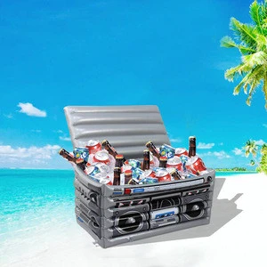Outdoor picnic car  Refrigerator drink cooler Inflatable radio ice bucket