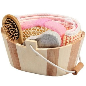 Oval Paper Box Exfoliating Bath Skin Care Set