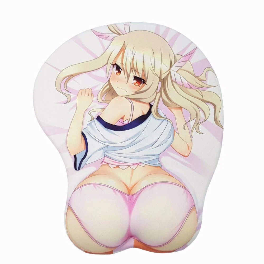 Overwatch DVA Sexy Peach Skin Silica Gel 3D Ergonomic Mouse Pad with Wrist Rest Support