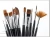 Import Paint Brushes 12 Set Professional Paint Brush Round Pointed Tip Nylon Hair Artist Acrylic Brush For Acrylic Watercolour Painting from China