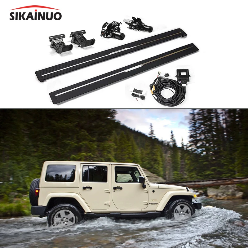 parts for electric car exterior auto accessories jeep wrangler side step bars