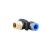 Import PB pneumatic pipe fittings T type brass thread 8mm tube 1/8NPT thread plastic air hose quick connector fittings from China