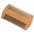 Import Pear wood fine wide double tooth moustache hair beard comb for beard grooming kit from China