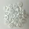 Pearl Button Shirt Button 0.4 inches-11 mm White Button 0,12 in Thickness
