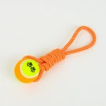 Pet Chew Toys Dumbbell Cotton Rope Tennis Chew Ball Toys for Large Dogs Teeth Cleaning Training