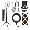 photographic lighting 18 inch beauty lamp 96w battery operated led ring light