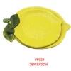 pineapple yellos big  Porcelain  factory crafts  ceramic fruit dishes plate household food serving tray