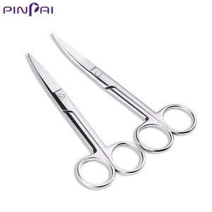 Pinpai brand new design durable nail tool stainless steel professional silver small manicure scissors.