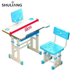 Plastic and  iron Seat Student Desk And Chair School Study Table And Chair Set Cheap School Furniture Chair Desk Set