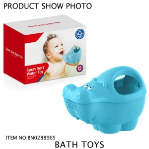 plastic Hippo shape bath toy baby bathroom toy
