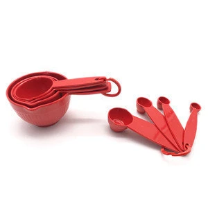 Plastic Melamine Colorful Measuring Cups and Spoons Set