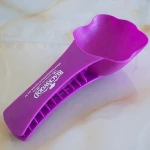 plastic pet cat dog food scoop with bag clip