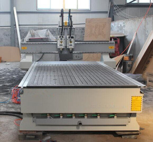 Pneumatic Shift Multiple Spindles Wood CNC Router DRK1325 with Two Spindles/ Auto Tool Changer CNC Router Machine