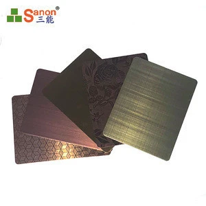 Polish Stainless Steel Mirror Surface 0.3-3.0mm Thickness Gold Mirror stainless steel Sheet