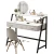 Import Popular Beauty Bedroom Lighted Makeup Vanity Make Up Dressing Table With Mirror from China