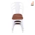 Import Popular Cheaper Price Commercial Furniture Industrial White metal dining chair from China