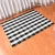 Import Popular picnic mat black and white plaid  mat machine woven polyester  mat from China